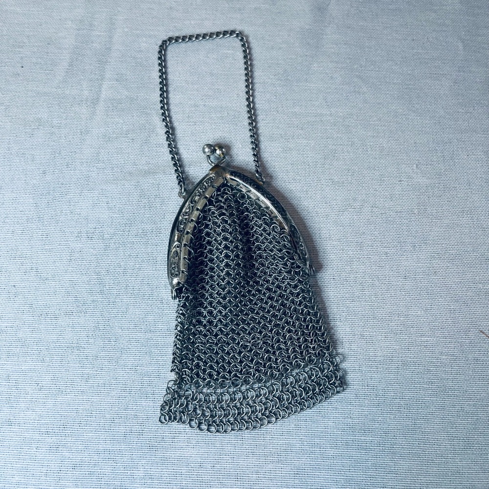 Vintage German silver coin purse.